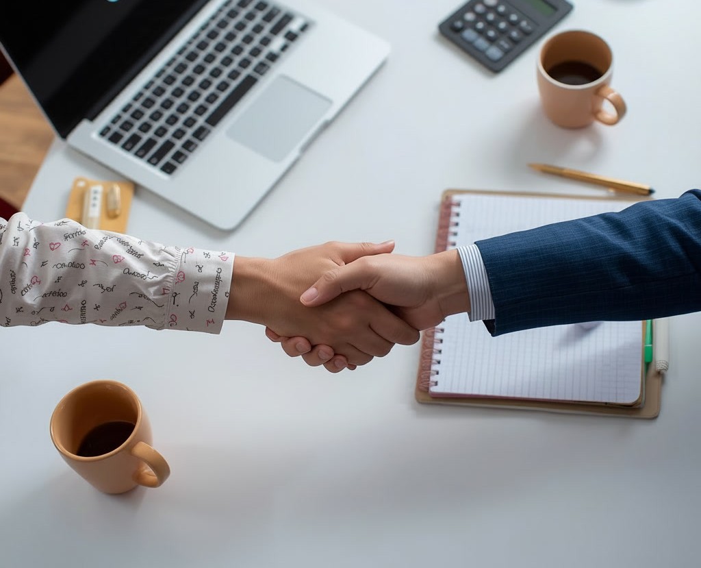 gemini-2.5-flash-image_Remove_the_pink_cup_from_the_table._Replace_the_laptop_with_another_one.-0